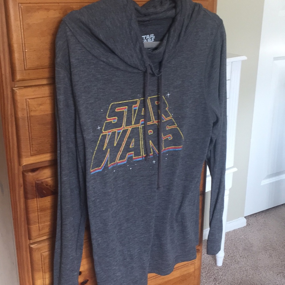 Cowl Neck Long Sleeve Star Wars Top